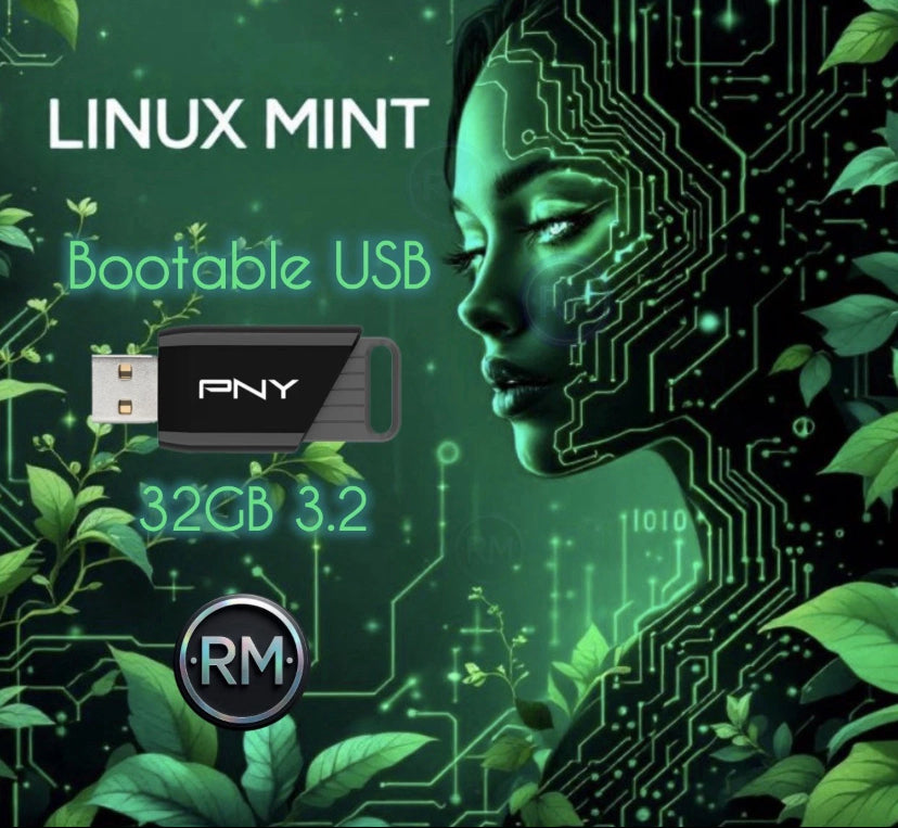 Linux Mint 22.3 Zena | Bootable USB Drive | Live + Full Installer | 32GB 3.2