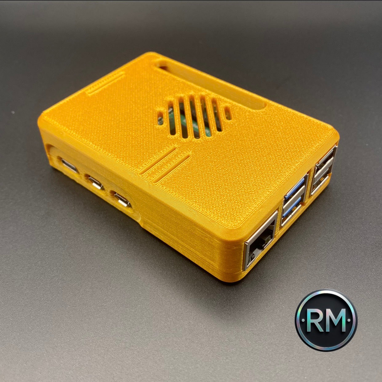 Raspberry Pi 5 Case | Snap Fit | Gold PETG