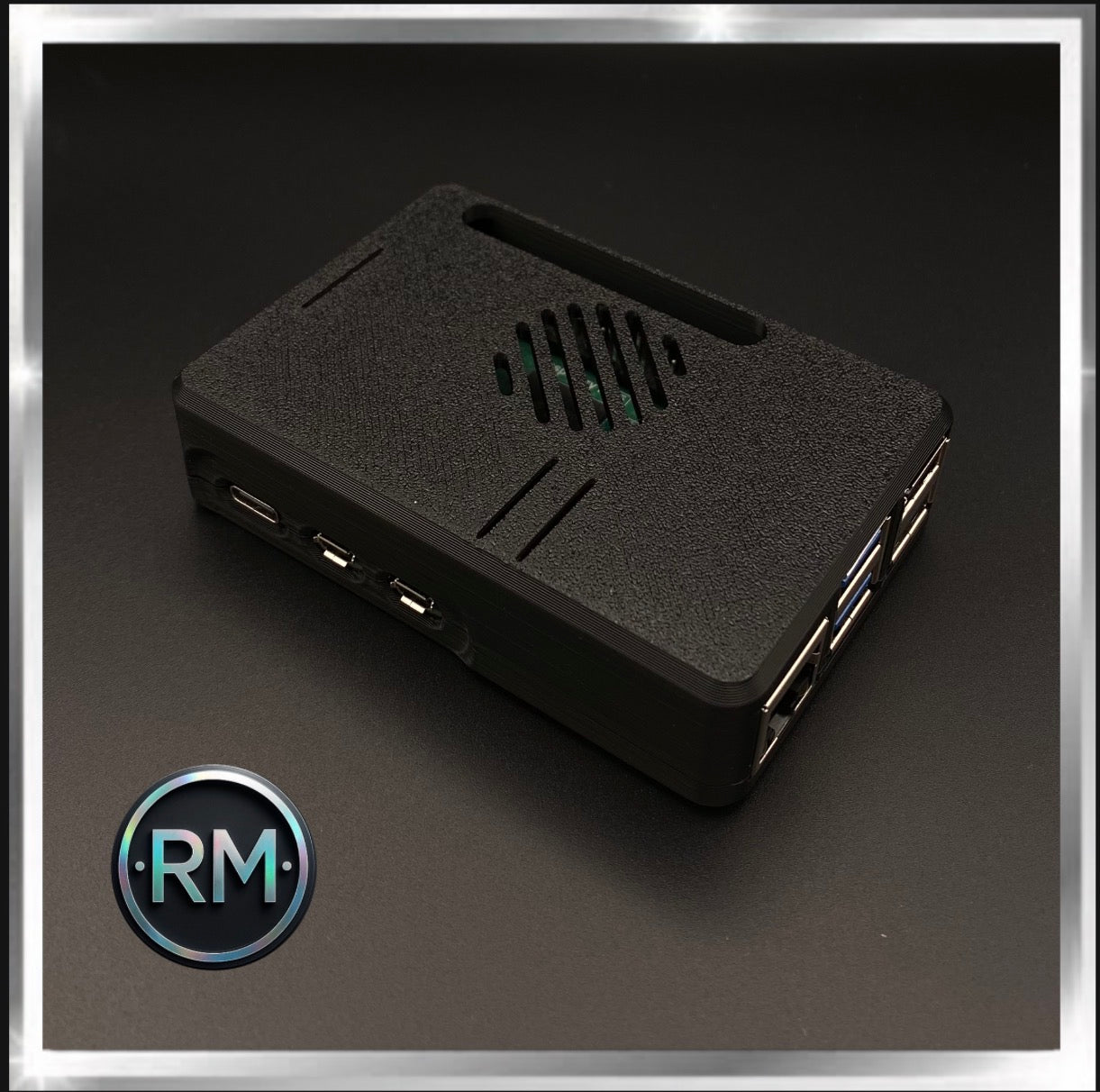 Raspberry Pi 5 Case | Snap Fit | Black PLA