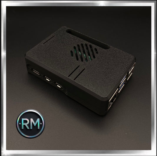 Raspberry Pi 5 Case | Snap Fit | Black PLA