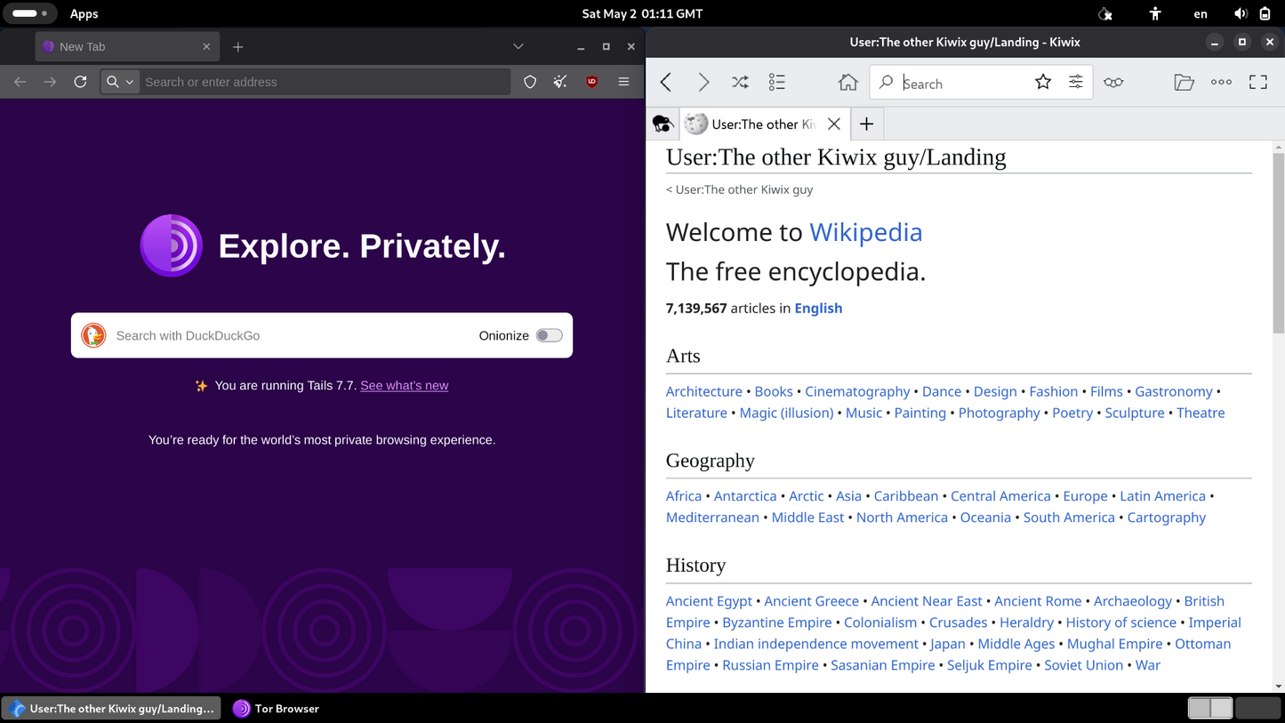 Offline Wikipedia Tails USB | Bootable 128GB 3.2