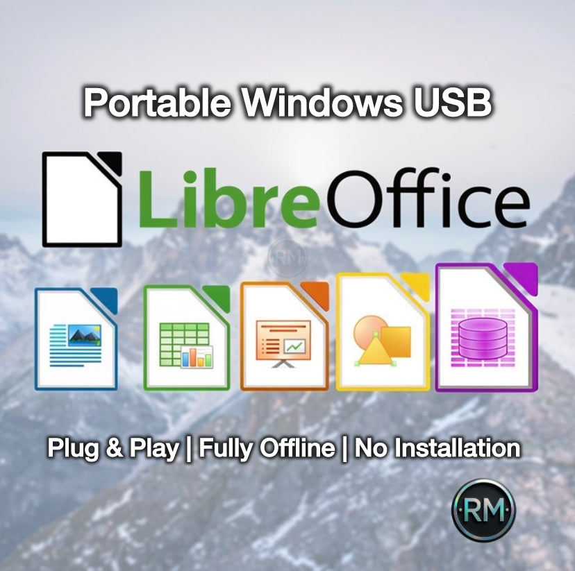 Libre Office | Windows 11 Portable USB Drive | Microsoft Office Alternative