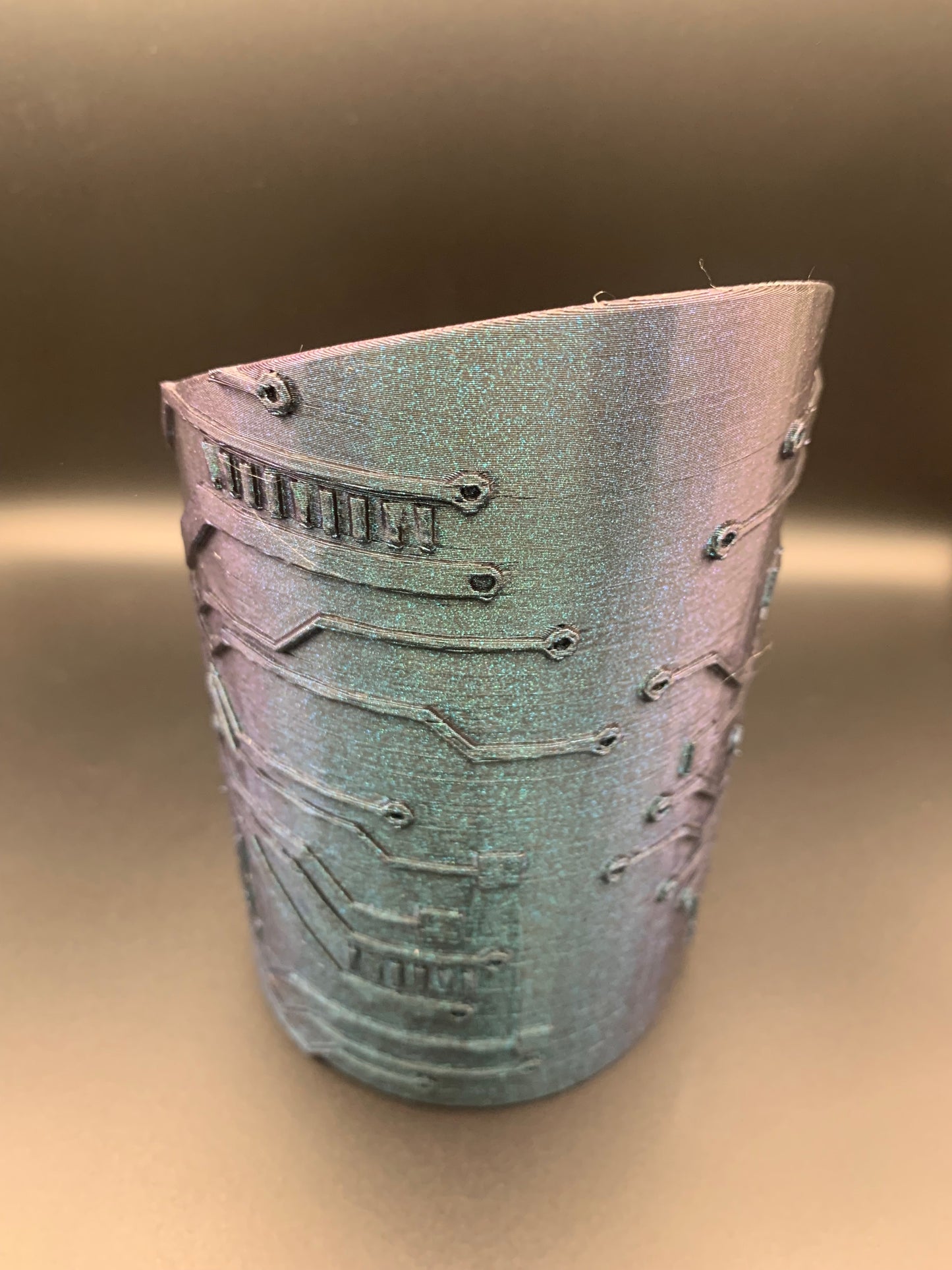 Circuit Caddy Desk Organizer - PLA - Burnt Titanium Color