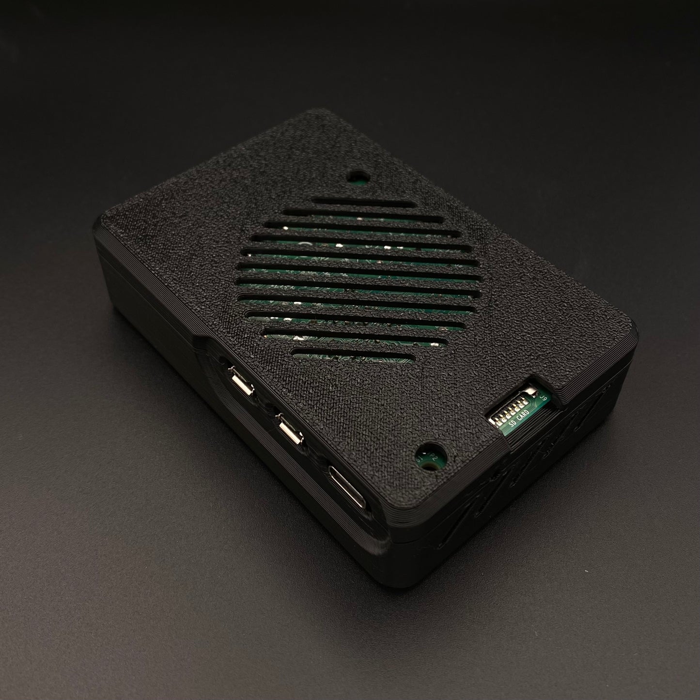 Raspberry Pi 5 Case | Snap Fit | Black PLA