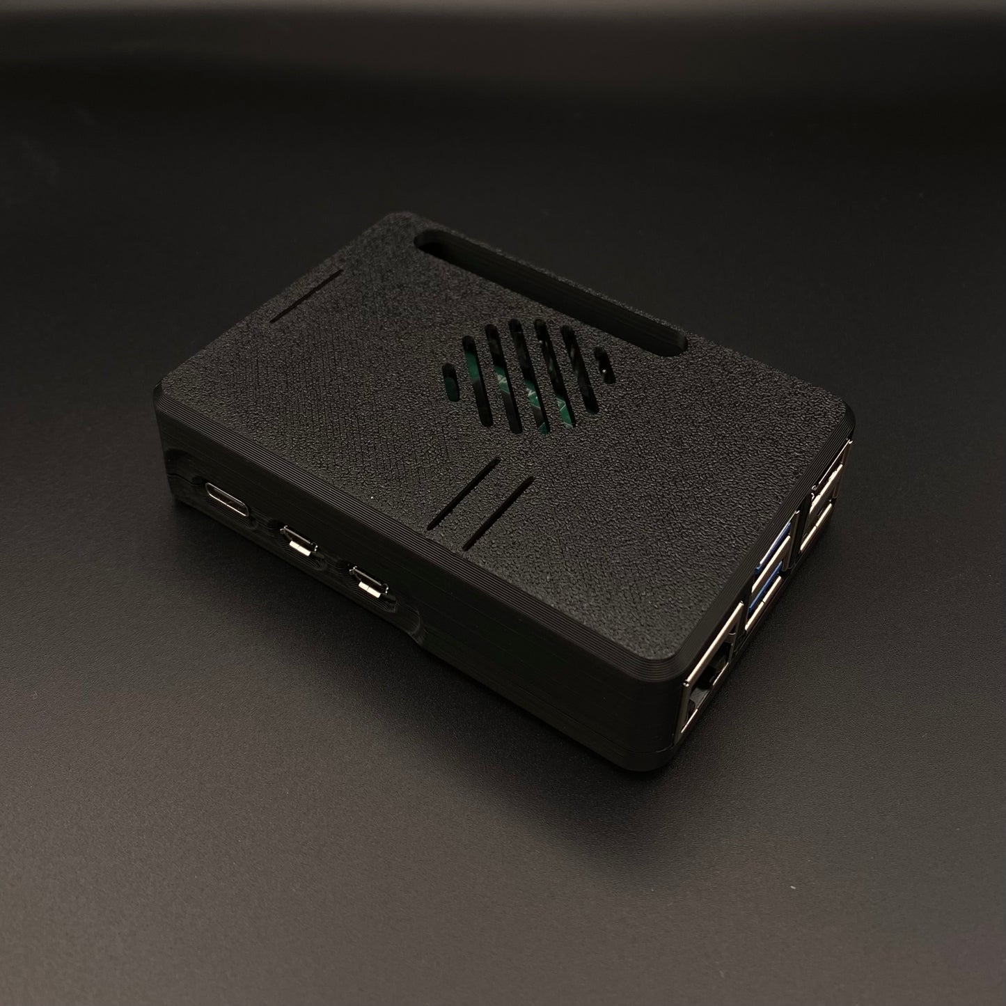 Raspberry Pi 5 Case | Snap Fit | Black PLA