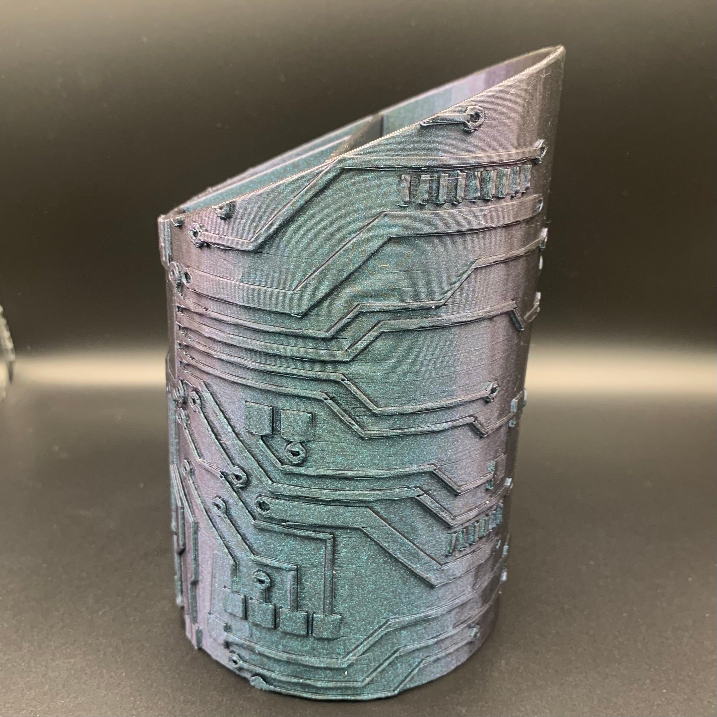 Circuit Caddy Desk Organizer - PLA - Burnt Titanium Color